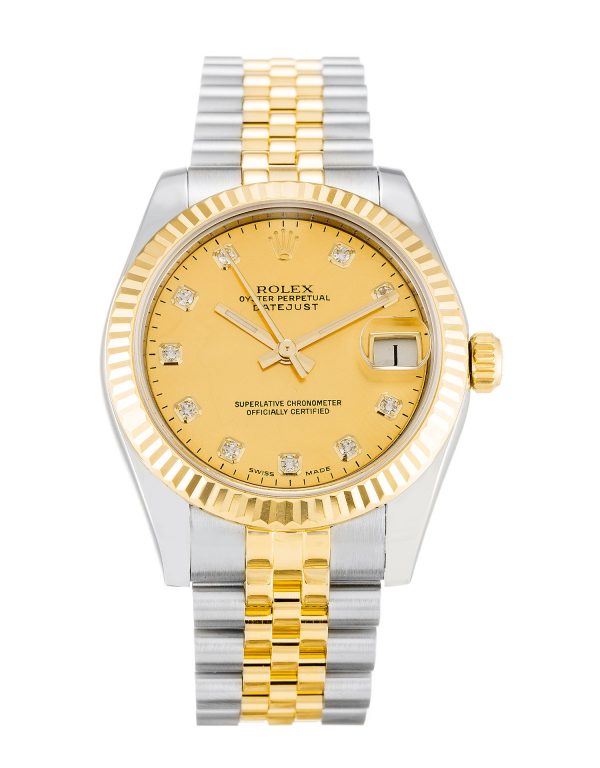 Rolex Datejust Lady 178273 Ladies 31 Mm Steel & Yellow Gold Case Automatic Movement