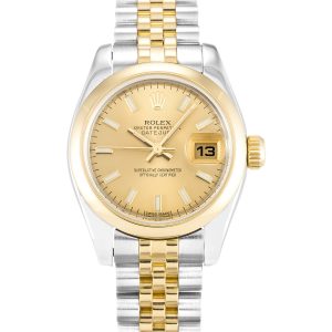 Rolex Datejust Lady 179163 Ladies 26 Mm Steel & Yellow Gold Case Automatic Movement