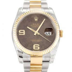 Rolex Datejust 116233 Mens 36 Mm Steel & Yellow Gold Case Automatic Movement