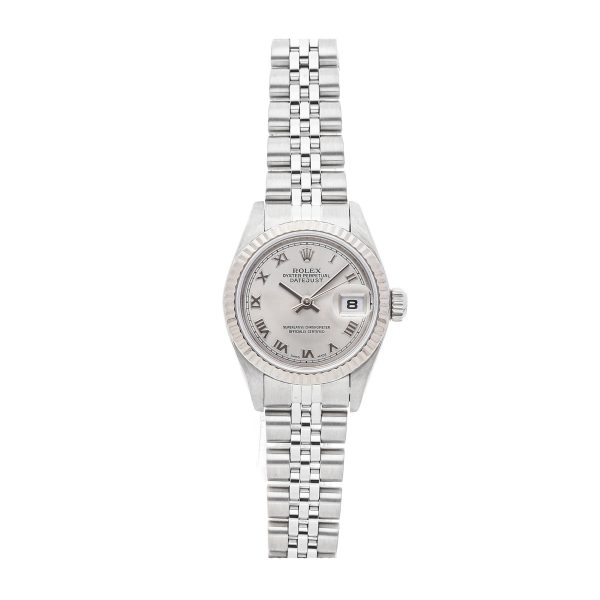 Ladies Dial Rhodium Rolex Datejust 79174 Case 26mm Stainless Steel