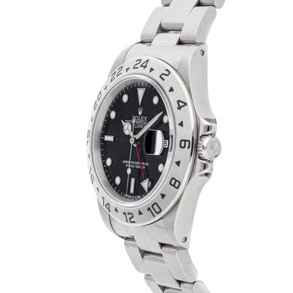 Case 40mm Rolex Explorer Ii 16570 Silver Band Mechanical Automatic
