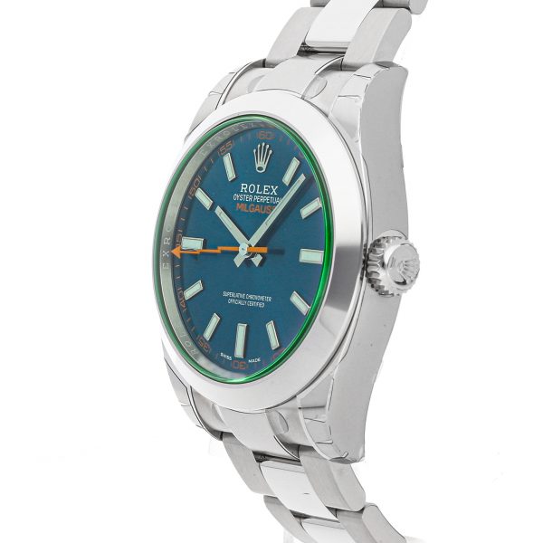 Men Rolex Milgauss 116400gv Water 100m Stainless Steel