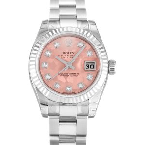 Rolex Datejust Lady 179174 Ladies 26 Mm Steel Case Automatic Movement