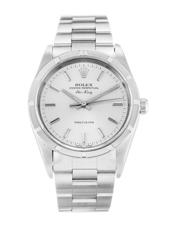 Rolex Air-king 14010m Unisex 34 Mm Steel Case Automatic Movement