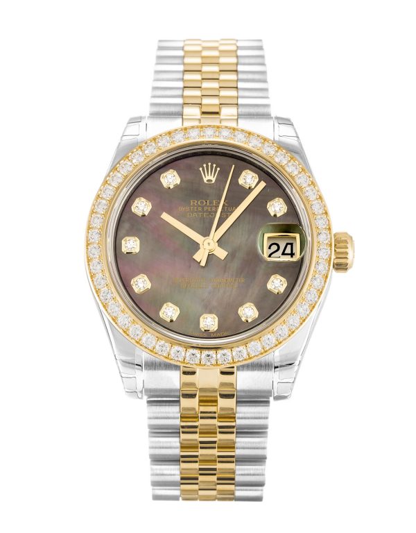 Rolex Datejust Lady 178383 Ladies 31 Mm Steel & Yellow Gold Set With Diamonds Case Automatic Movement