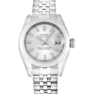 Rolex Datejust Lady 179174 Ladies 26 Mm Steel & White Gold Case Automatic Movement