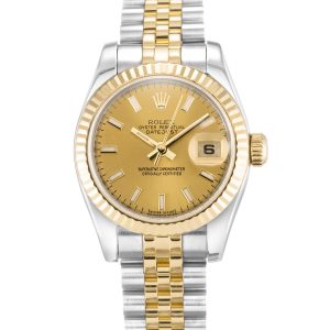 Rolex Datejust Lady 179173 Ladies 26 Mm Steel & Yellow Gold Case Automatic Movement