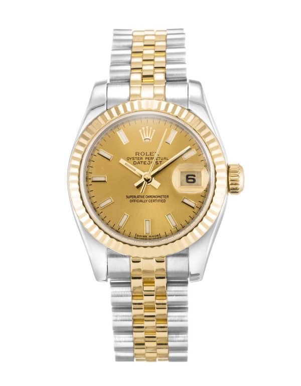 Rolex Datejust Lady 179173 Ladies 26 Mm Steel & Yellow Gold Case Automatic Movement