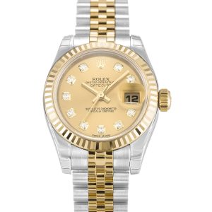 Rolex Datejust Lady 179173 Ladies 26 Mm Steel & Yellow Gold Case Automatic Movement