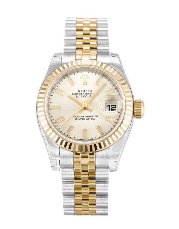 Rolex Datejust Lady 179173 Ladies 26 Mm Steel & Yellow Gold Case Automatic Movement