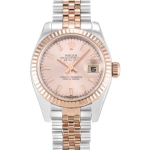 Rolex Datejust Lady 179171 Ladies 26 Mm Steel & Rose Gold Case Automatic Movement