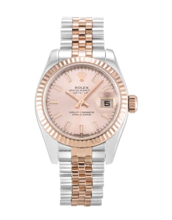 Rolex Datejust Lady 179171 Ladies 26 Mm Steel & Rose Gold Case Automatic Movement