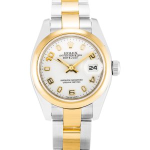 Rolex Datejust Lady 179163 Ladies 26 Mm Steel & Yellow Gold Case Automatic Movement