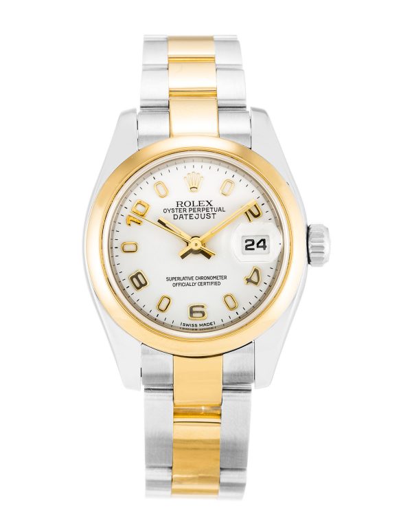 Rolex Datejust Lady 179163 Ladies 26 Mm Steel & Yellow Gold Case Automatic Movement