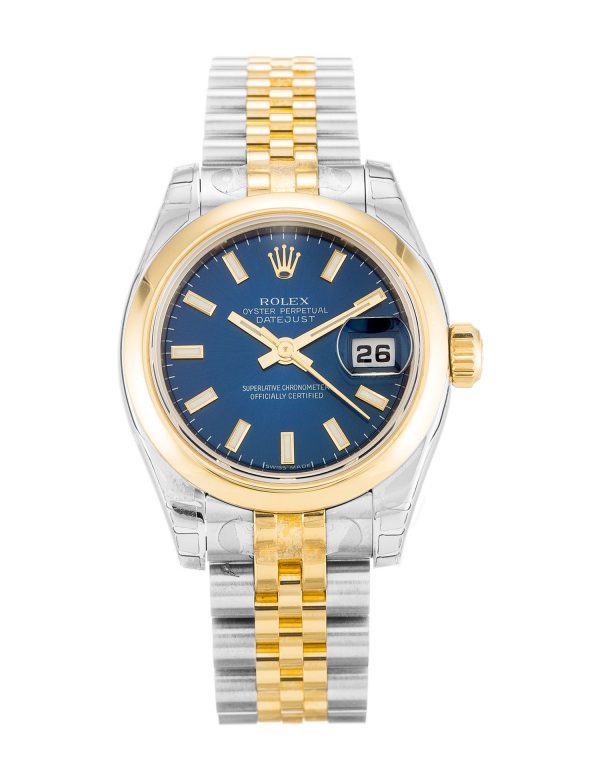 Rolex Datejust Lady 179163 Ladies 26 Mm Steel & Yellow Gold Case Automatic Movement