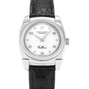 Rolex Cellini 5310 Ladies 25 Mm White Gold Case Quartz Movement