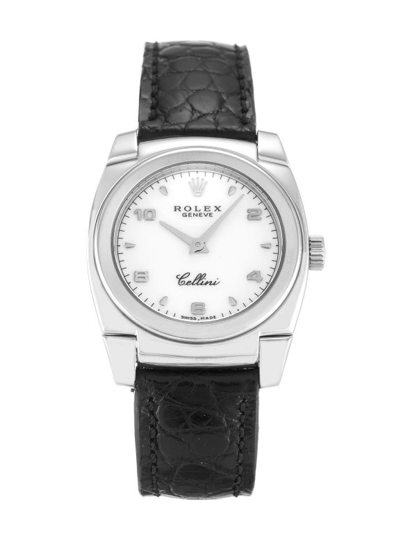 Rolex Cellini 5310 Ladies 25 Mm White Gold Case Quartz Movement