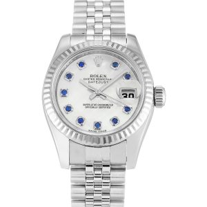 Rolex Datejust Lady 179174 Ladies 26 Mm Steel & White Gold Case Automatic Movement