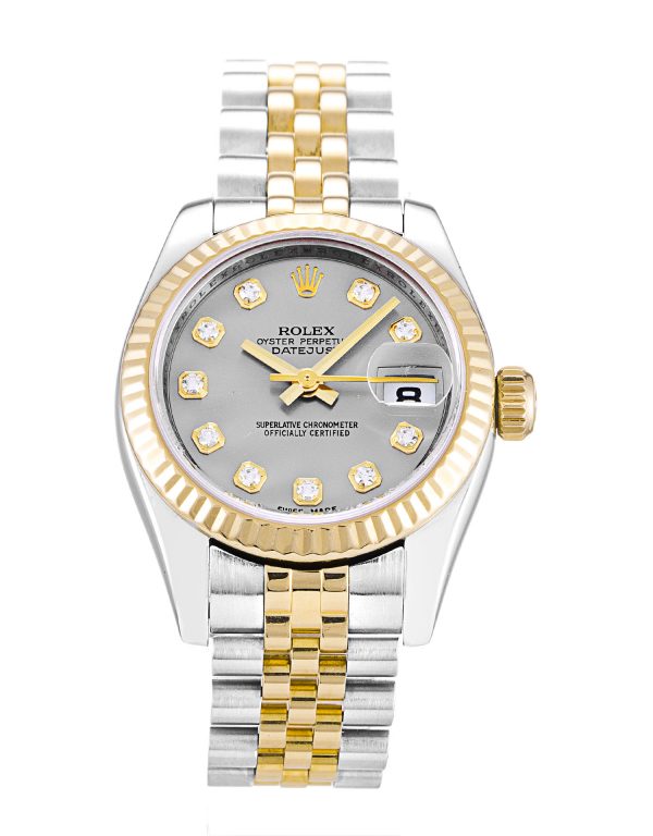 Rolex Datejust Lady 179173 Ladies 26 Mm Steel & Yellow Gold Case Automatic Movement