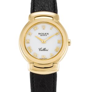 Rolex Cellini Aug-21 Ladies 26 Mm Yellow Gold Case Quartz Movement