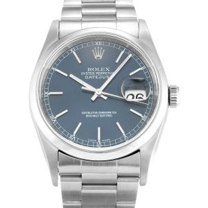 Rolex Datejust 16200 Mens 36 Mm Steel Case Automatic Movement