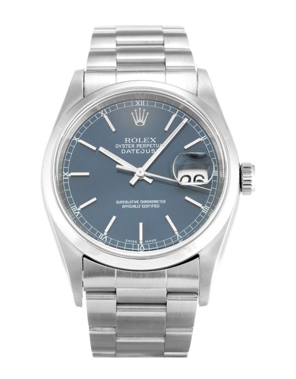 Rolex Datejust 16200 Mens 36 Mm Steel Case Automatic Movement