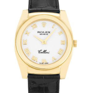 Rolex Cellini Aug-20 Unisex 32 Mm Yellow Gold Case Quartz Movement