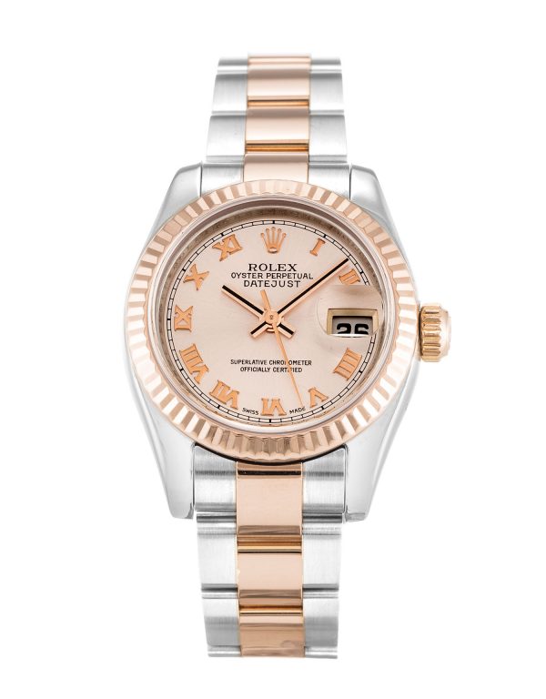 Rolex Datejust Lady 179171 Ladies 26 Mm Steel & Rose Gold Case Automatic Movement