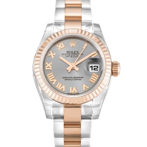 Rolex Datejust Lady 179171 Ladies 26 Mm Steel & Rose Gold Case Automatic Movement