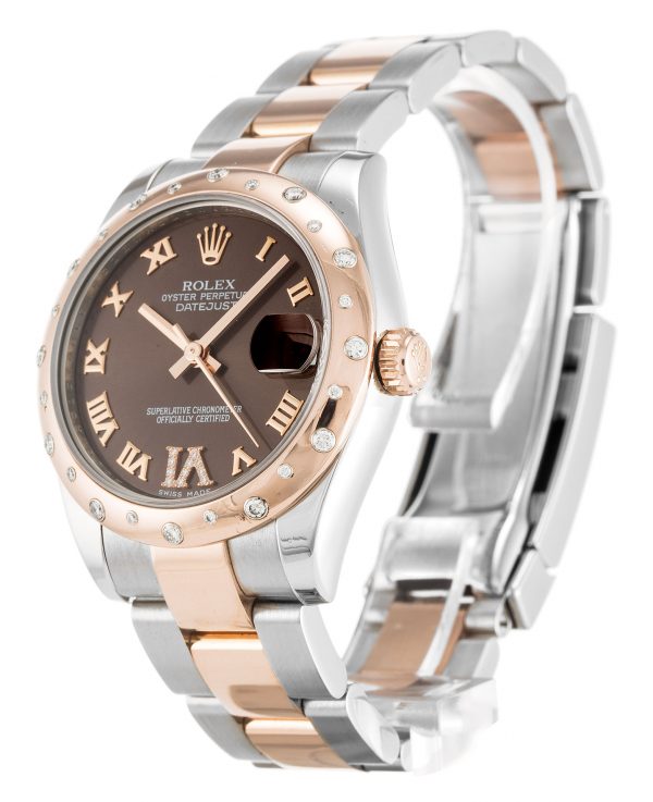 Rolex Datejust Lady 178341 Ladies 31 Mm Rose Gold & Steel Set With Diamonds Case Automatic Movement - Image 2