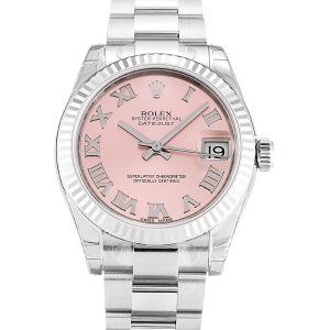 Rolex Datejust Lady 178274 Ladies 31 Mm Steel & White Gold Case Automatic Movement