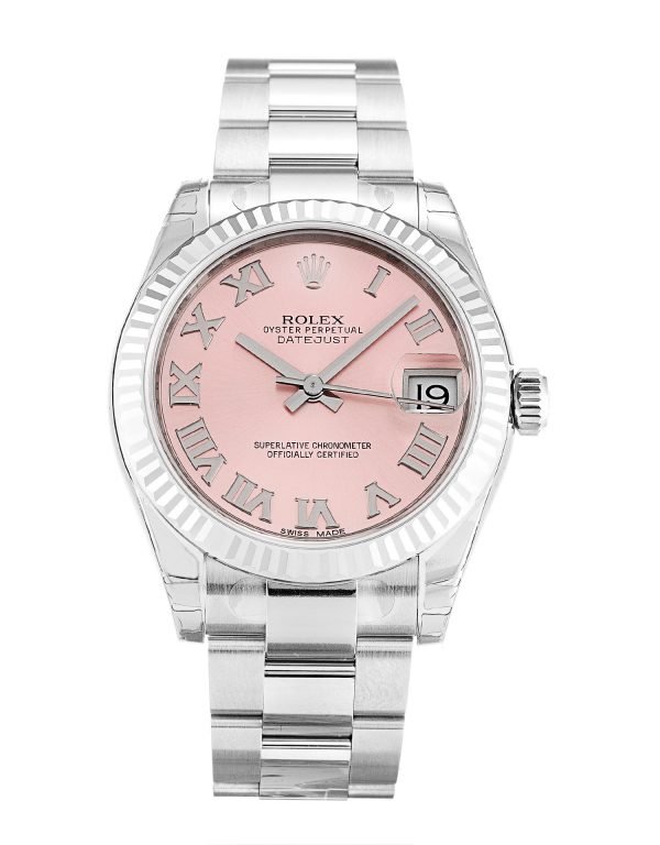 Rolex Datejust Lady 178274 Ladies 31 Mm Steel & White Gold Case Automatic Movement