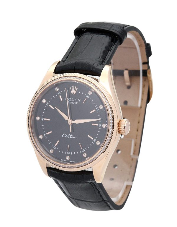 Rolex Cellini 5310 Ladies 25 Mm Yellow Gold Set With Diamonds Case Quartz Movement - Image 2