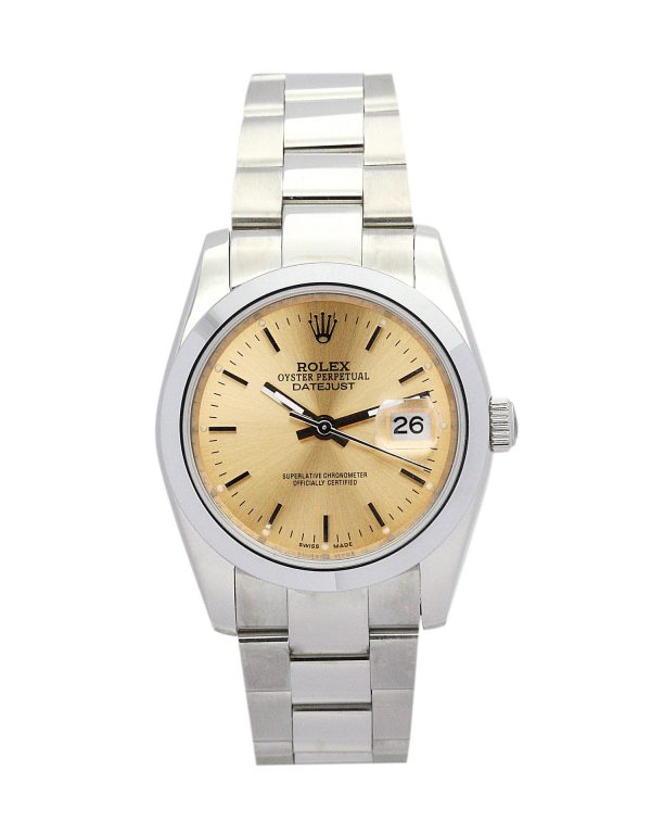 Rolex Datejust 16013 Mens 36 Mm Steel & Yellow Gold Case Automatic Movement