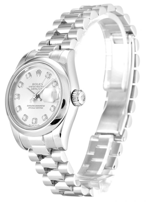 Rolex Datejust Lady 179166 Ladies 26 Mm Platinum Case Automatic Movement - Image 2