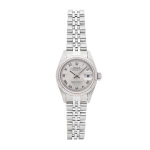 Ladies Dial Rhodium Rolex Datejust 79174 Case 26mm Stainless Steel