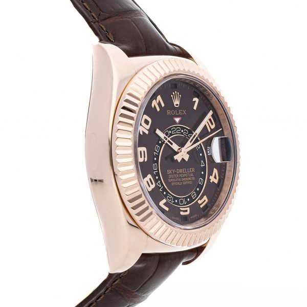 Everose Gold Rolex Sky-dweller 326135 Dial Brown Mechanical Automatic - Image 2