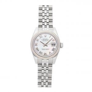 Ladies Dial White Rolex Datejust 179174 Case 26mm Stainless Steel