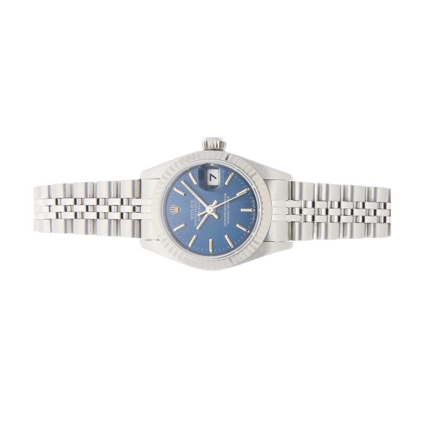 Ladies Case 26mm Rolex Datejust 79174 Dial Blue Stainless Steel - Image 2