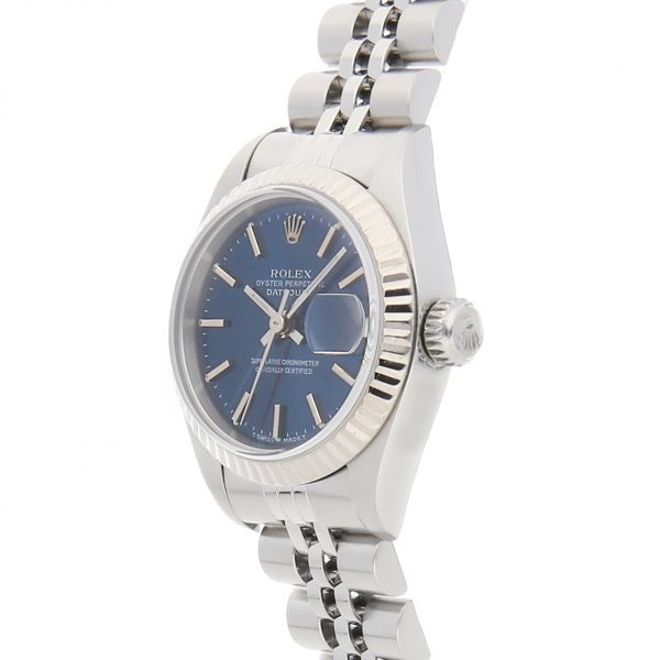 Ladies Case 26mm Rolex Datejust 79174 Dial Blue Stainless Steel - Image 3