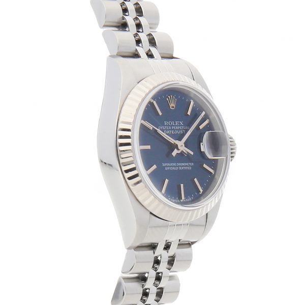 Ladies Case 26mm Rolex Datejust 79174 Dial Blue Stainless Steel - Image 4