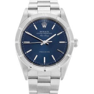 Rolex Air-king 14010m Unisex 34 Mm Steel Case Automatic Movement