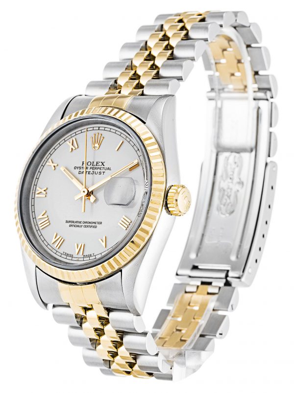 Rolex Datejust 16233 Unisex 36 Mm Steel & Yellow Gold Case Automatic Movement - Image 2