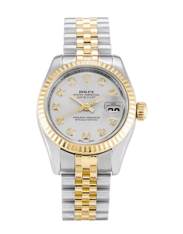 Rolex Datejust Lady 179173 Ladies 26 Mm Steel & Yellow Gold Case Automatic Movement