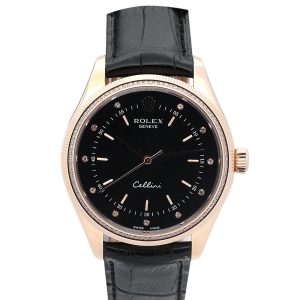 Rolex Cellini 5310 Ladies 25 Mm Yellow Gold Set With Diamonds Case Quartz Movement