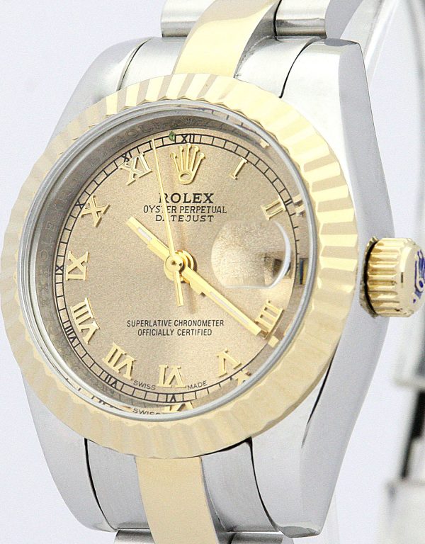Rolex Datejust Lady 179163 Ladies 26 Mm Steel & Yellow Gold Case Automatic Movement - Image 3