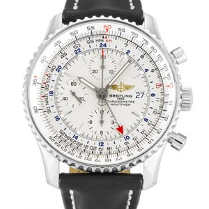 Breitling Navitimer World A24322 Mens 46 Mm Steel Case Quartz Movement