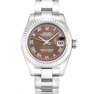 Rolex Datejust Lady 179179 Ladies 26 Mm White Gold Case Automatic Movement