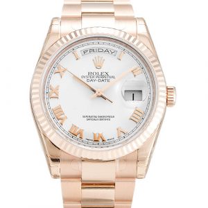 Rolex Day-date 118235 F Mens 36 Mm Rose Gold Case Automatic Movement