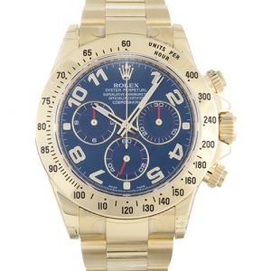 Rolex Daytona 116528 Mens 40 Mm Yellow Gold Case Automatic Movement